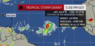 WEATHER REPORT by EYE4WEATHER: Tropical Storm Danny forms…