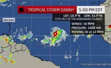 WEATHER REPORT by EYE4WEATHER: Tropical Storm Danny forms…