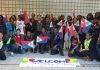 Minister Plenipotentiary Fleming-Artsen arrives in the Netherlands with Sint Maarten students