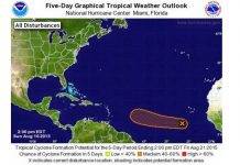National Hurricane Center is monitoring a Tropical Wave in the Atlantic Ocean