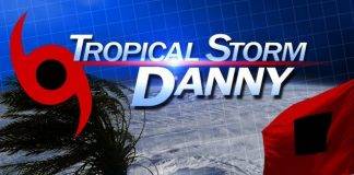 Eye4weather 8:00pm UPDATE: Danny now a Tropical Storm…