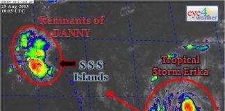 UPDATE Eye4weather: St. Maarten now under Tropical Storm Watch…
