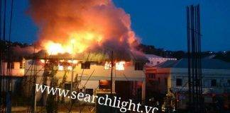 St Vincent: FIRE IN KINGSTOWN; FLAMES HAVE ENGULFED THE OLD AUDIT BUILDING, THE OLD TELECOMS OFFICE AND THE OLD PRINTERY…