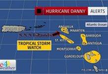 Eye4weather 5pm UPDATE: Tropical Update – Danny still weakening…