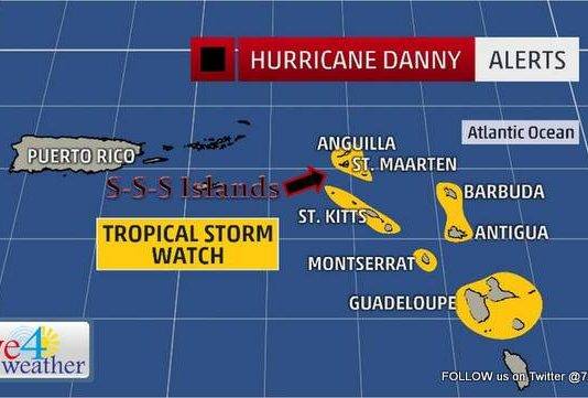 Eye4weather 5pm UPDATE: Tropical Update – Danny still weakening…