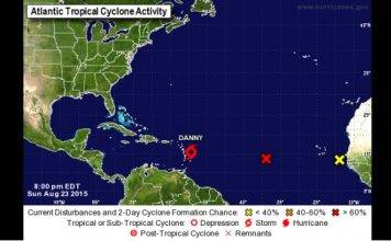 11:00PM *** NATIONAL HURRICANE CENTER*** …DANNY APPROACHING THE SOUTHERN LEEWARD ISLANDS…