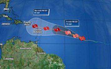 EYE4WEATHER: Tropical Storm Danny still on course…