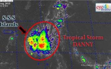 EYE4WEATHER UPDATE 8:00 AM: Danny becomes a tropical depression…