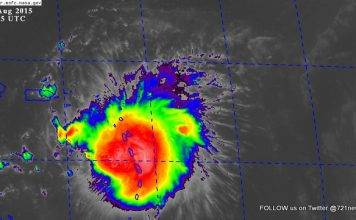 EYE4WEATHER 8:00am UPDATE: Tropical Storm Erika has NOT passed SXM as yet…