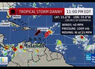 Eye4weather 11:00PM UPDATE: Danny breaking apart…