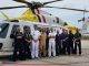 De Kustwachthelikopter, de AW139 is vrijdagmiddag teruggekeerd naar Curacao.