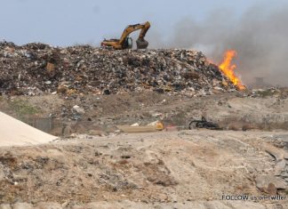 Landfill Fire: Persons with respiratory challenges advised to close windows and doors