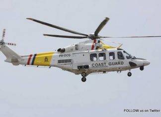 The person swam for more than 8 hours to reach land again. He is now in the hospital receiving medical care.