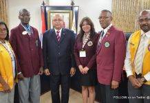 Lions District Governor visits the Prime Minister Marcel Gumbs