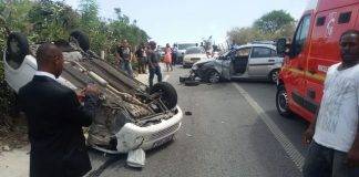 Car Accident in the area of Orient bay