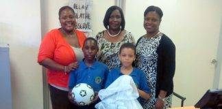 MP Leona Marlin-Romeo donates to primary schools sports equipment as part of give back to the community program