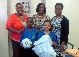 MP Leona Marlin-Romeo donates to primary schools sports equipment as part of give back to the community program