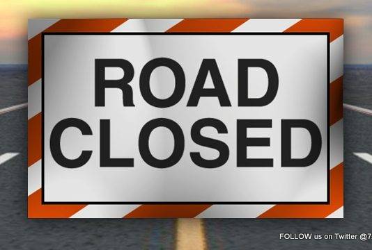 Road closure today Monday and Tuesday of Hyssop road starting 8.00AM