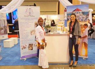 Celestial Weddings represented St. Maarten/St. Martin at Bridal Expo in Canada