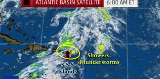 Variably Cloudy & HOT with a couple showers, thunder/lightning.