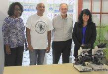AUIS presented two microscopes to Charlotte Brookson Academy