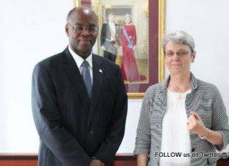 Meeting between Governor Holiday and Préfète Laubies