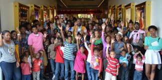 Lions takes over 55 children to the Movies