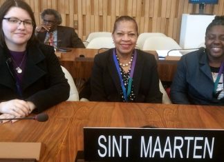 Minister Plenipotentiary Fleming-Artsen and Sint Maarten Delegation attending 38th UNESCO General Conference