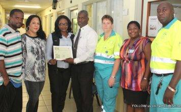 Ambulance Department 912 Dispatcher Huggins and responding Ambulance Team praised for saving the life of Greenaway Baby