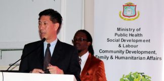 Minister Emil Lee addresses Women’s Desk on impact of media on violence.