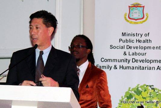 Minister Emil Lee addresses Women’s Desk on impact of media on violence.