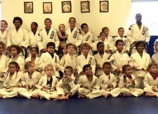 SXM BJJ winter graduation and demonstration