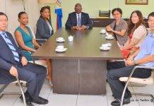 Prime Minister Marlin & Minister Jacobs meets with Consul General of China.