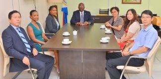 Prime Minister Marlin & Minister Jacobs meets with Consul General of China.