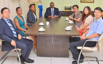 Prime Minister Marlin & Minister Jacobs meets with Consul General of China.