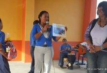 Minister of Education Culture Youth & Sports The Honorable Silveria Jacobs is visiting the primary and secondary schools