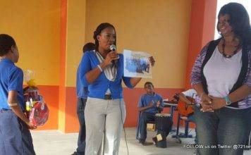 Minister of Education Culture Youth & Sports The Honorable Silveria Jacobs is visiting the primary and secondary schools