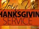 “Give Thanks At All Times!” the 17th Annual Thanksgiving Service to be held Sunday
