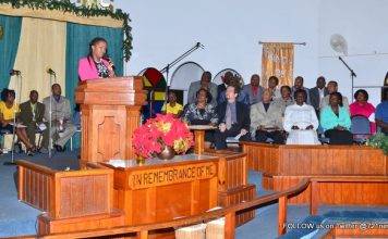 Minister Jacobs encourages persons to live with an attitude of gratitude at the Thanksgiving Service & Lighting Ceremony