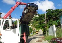 Car wreck removal in Cul de Sac a Success