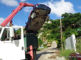 Car wreck removal in Cul de Sac a Success