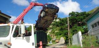 Car wreck removal in Cul de Sac a Success
