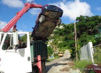 Car wreck removal in Cul de Sac a Success