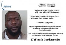 Gendarmes issued a WANTED notice for Kathron aka “Cuchi” FORTUNE