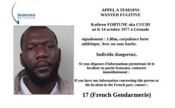 Gendarmes issued a WANTED notice for Kathron aka “Cuchi” FORTUNE