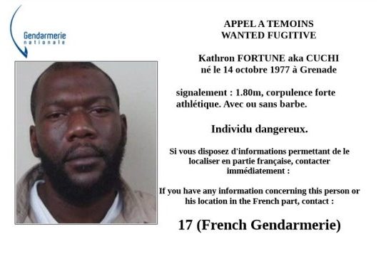 Gendarmes issued a WANTED notice for Kathron aka “Cuchi” FORTUNE