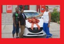 Ruthlyn is all smiles after winning TelCell “I Am Carnival” motor car prize