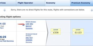 British Airways, Winair Sign Interline Agreement