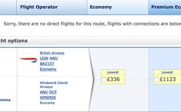 British Airways, Winair Sign Interline Agreement