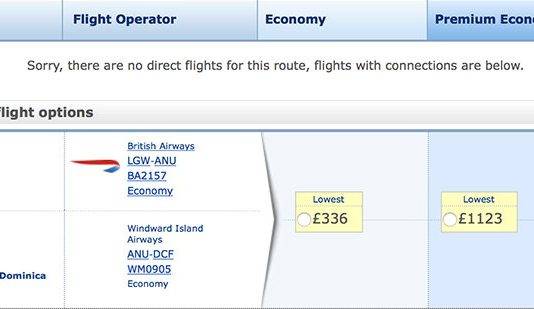 British Airways, Winair Sign Interline Agreement